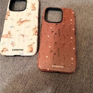 Brown and Cream Phone Cases